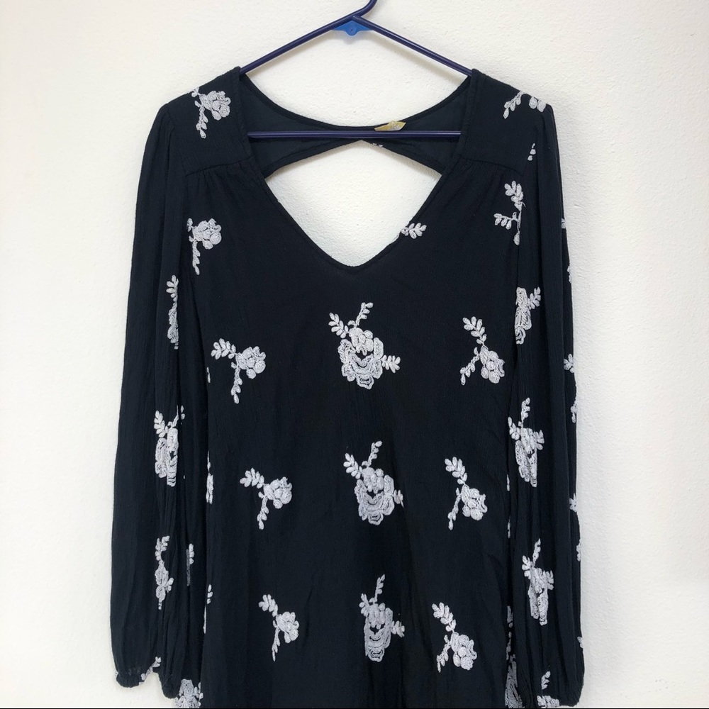 Free People Open Back Floral Dress